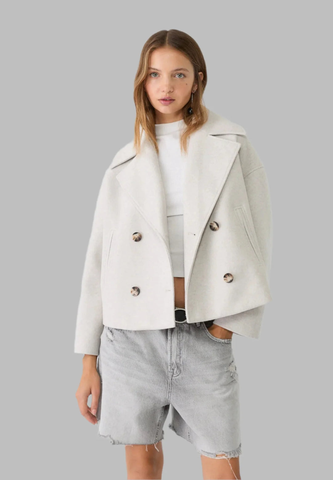 HendrixMode™ Emma | Stijlvolle double-breasted jas