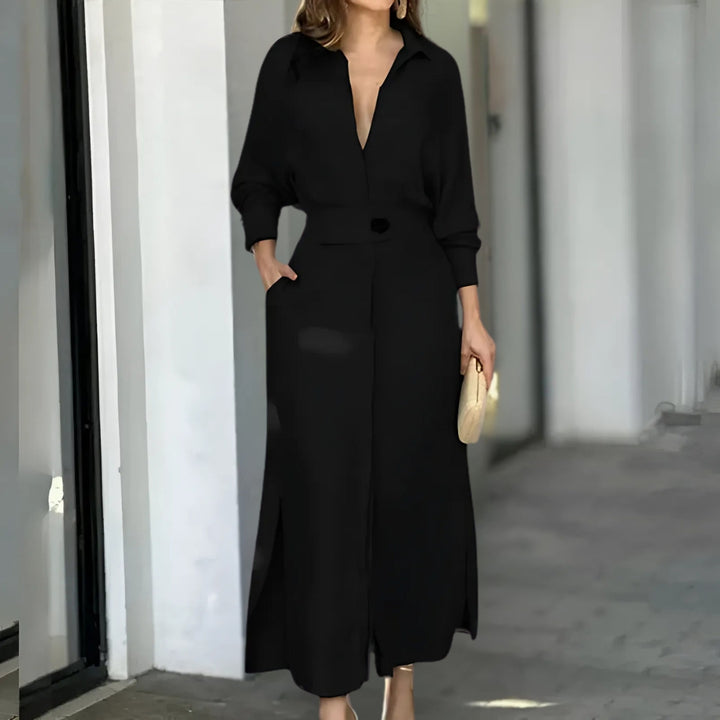 HendrixMode™ Jeanette | Maxi Jurk met V-hals