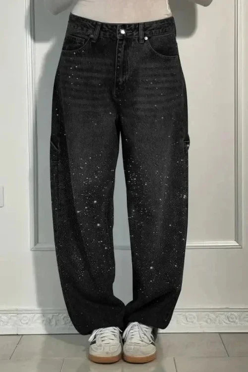 HendrixMode™ Calypso | Hoge Taille Wijde Pantalons met Knopzakken