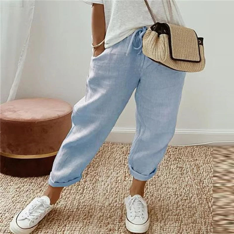 HendrixMode™ Rive | Elegante Katoenen-Linnen Broek (1+1 GRATIS)
