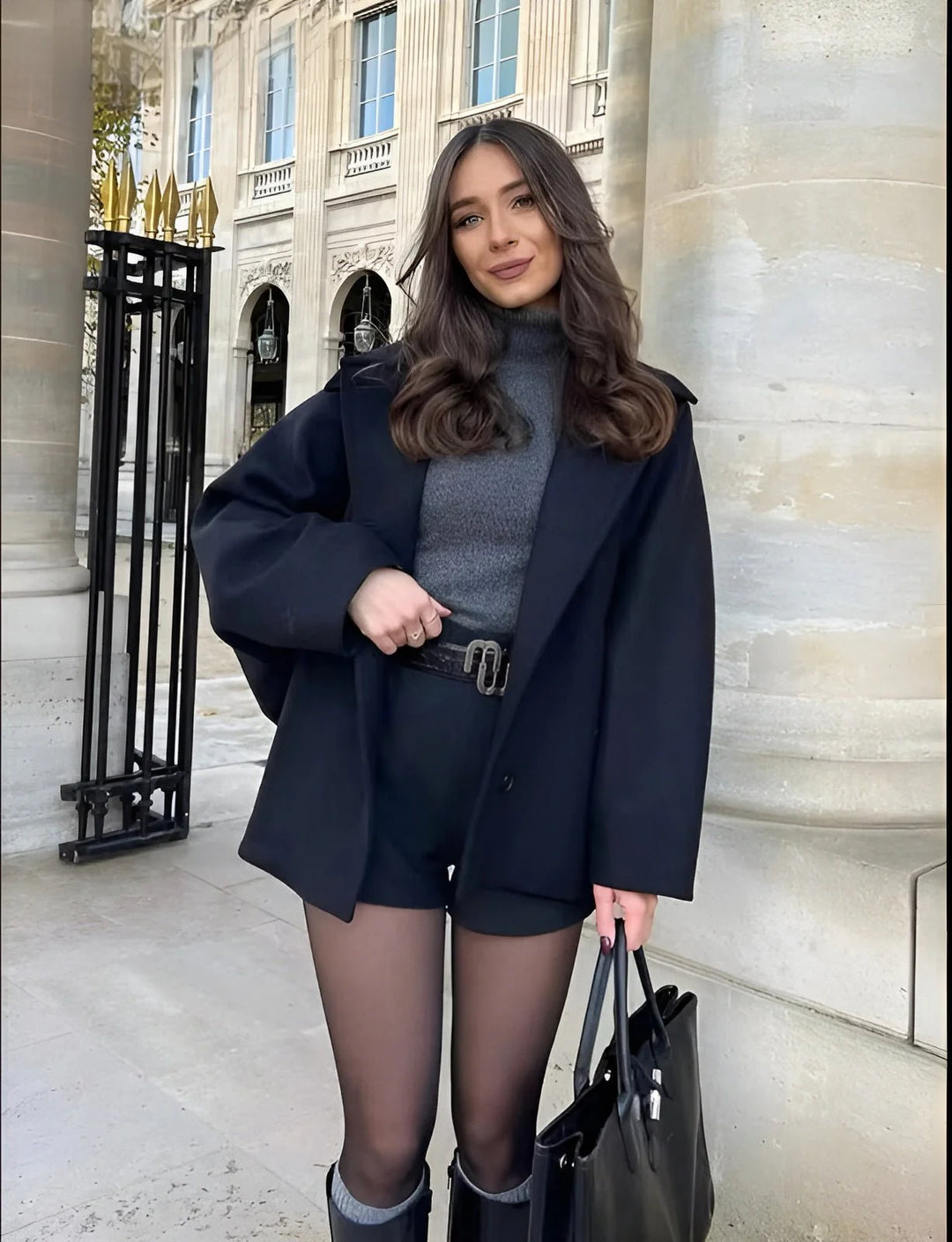 HendrixMode™ Sophie | Trendy Oversized Wollen Jas