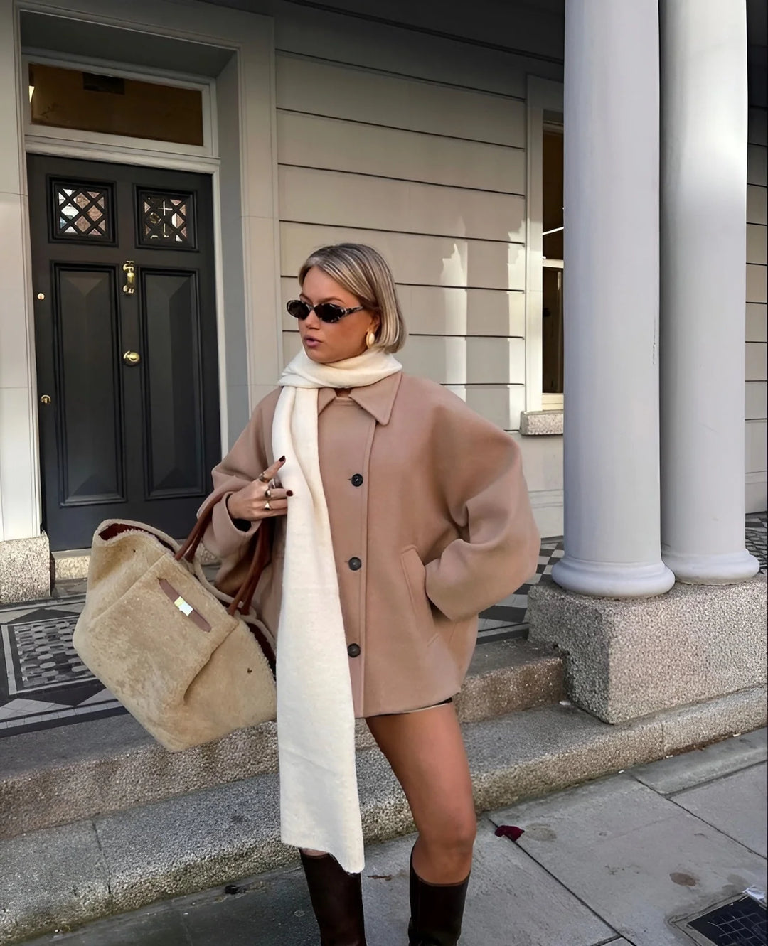 HendrixMode™ Sophie | Trendy Oversized Wollen Jas