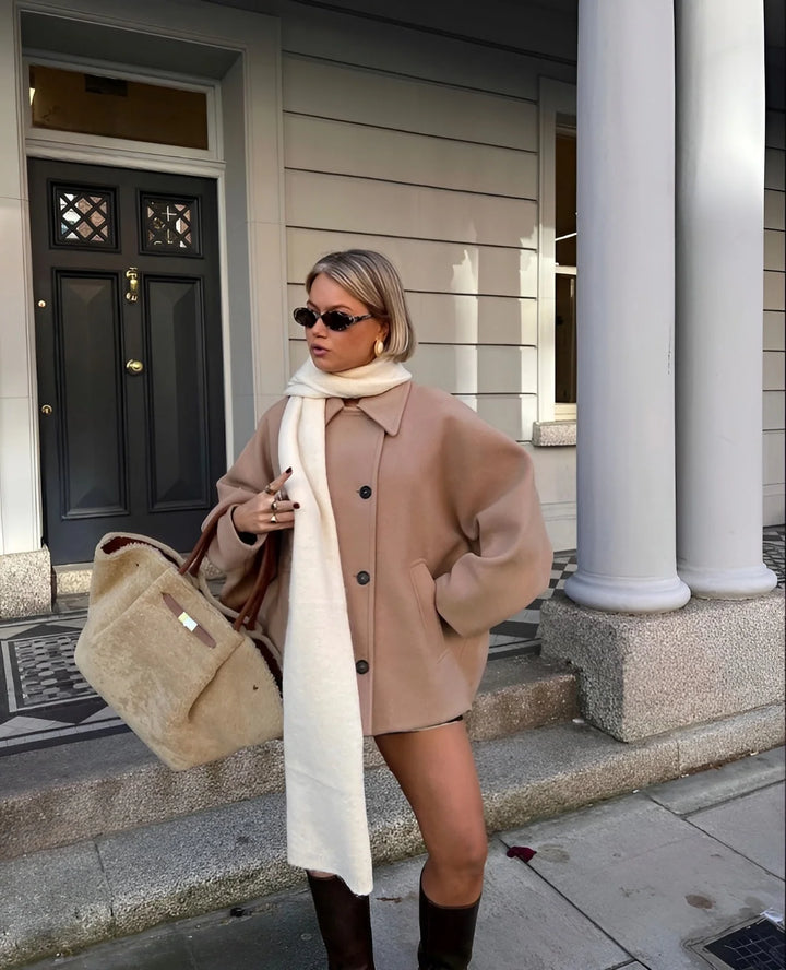 HendrixMode™ Sophie | Trendy Oversized Wollen Jas