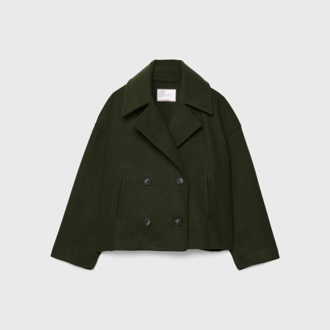 HendrixMode™ Emma | Stijlvolle double-breasted jas