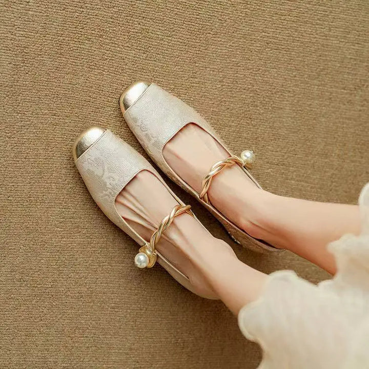 HendrixMode™ Melisa | Stijlvolle Sandalen met Borduursel en Verstelbare Sluiting