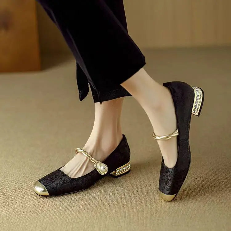 HendrixMode™ Melisa | Stijlvolle Sandalen met Borduursel en Verstelbare Sluiting