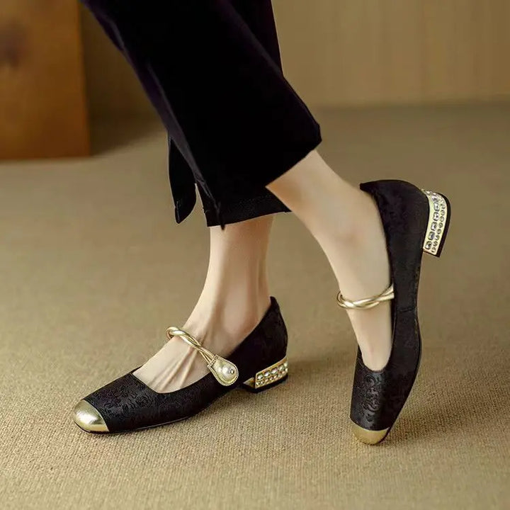 HendrixMode™ Melisa | Stijlvolle Sandalen met Borduursel en Verstelbare Sluiting
