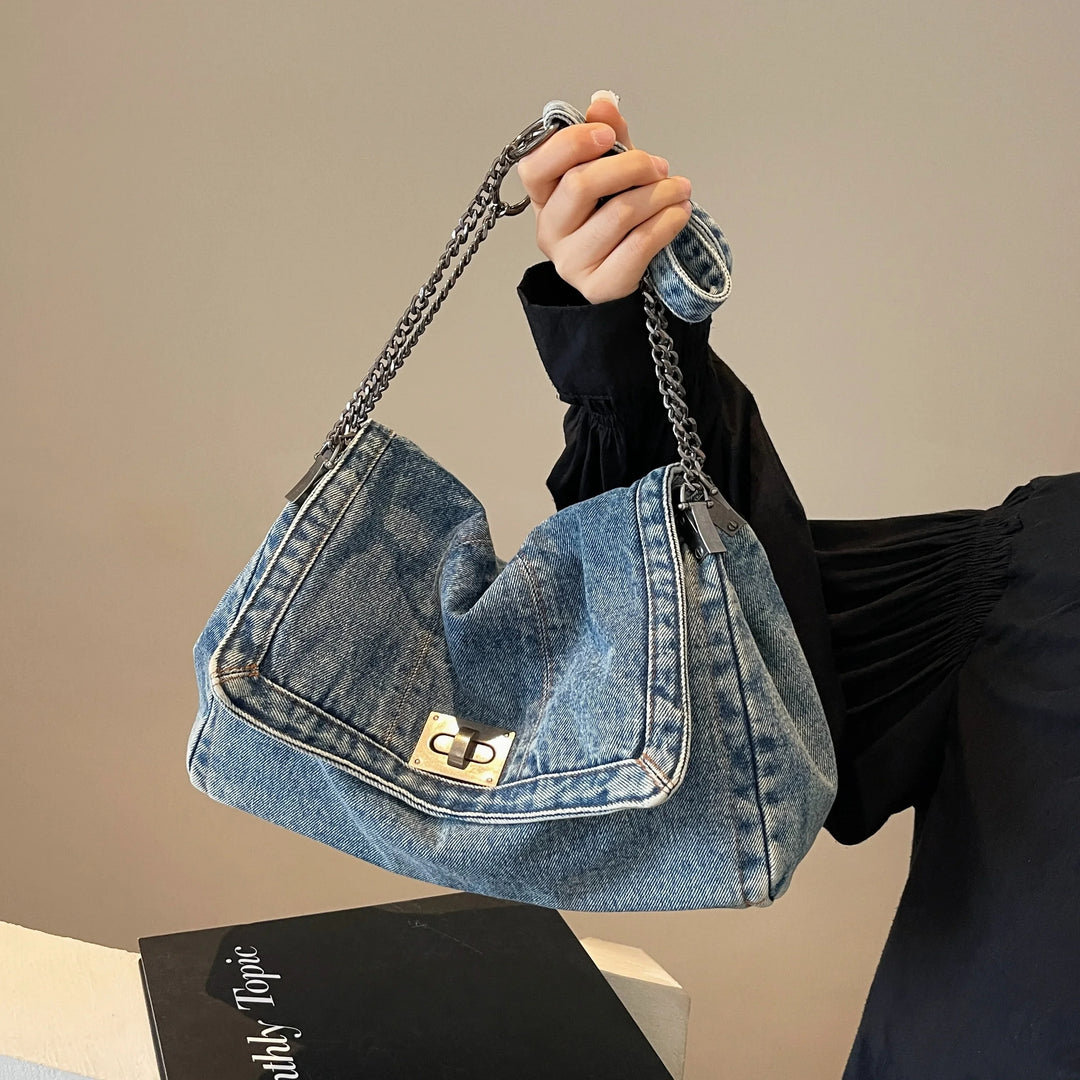 HendrixMode™ Elaya | Denim Schoudertas