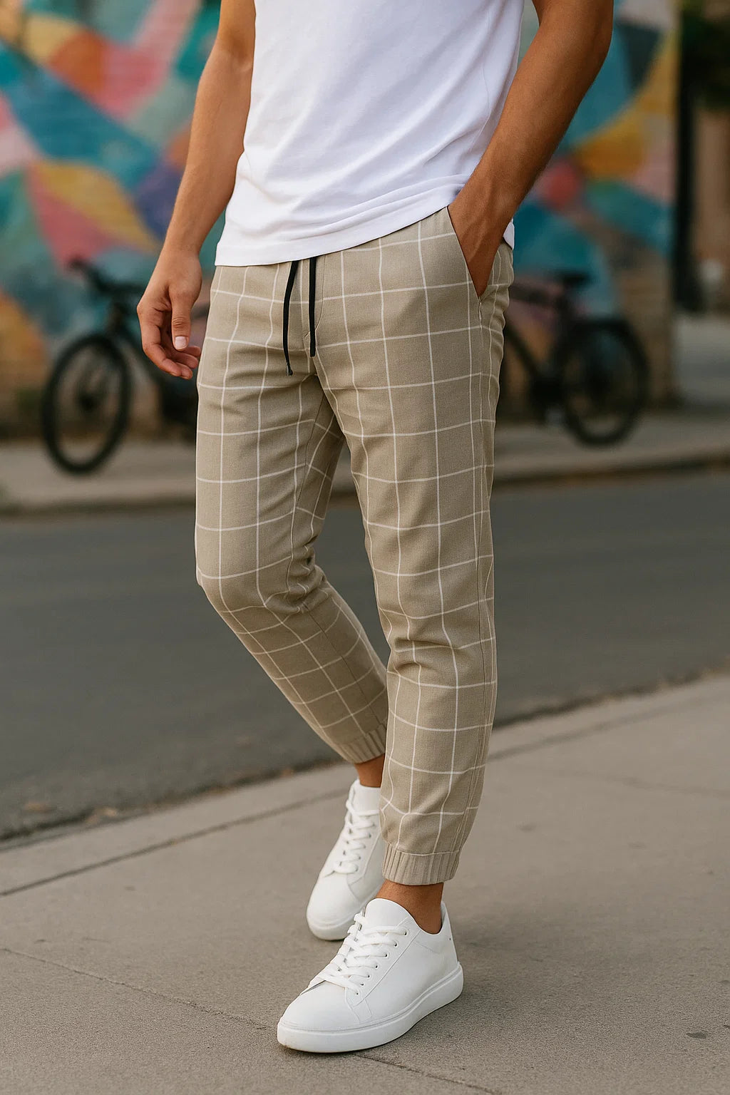 HendrixMode™ Celso | Comfortabele Joggingbroek met Ruitpatroon voor Heren