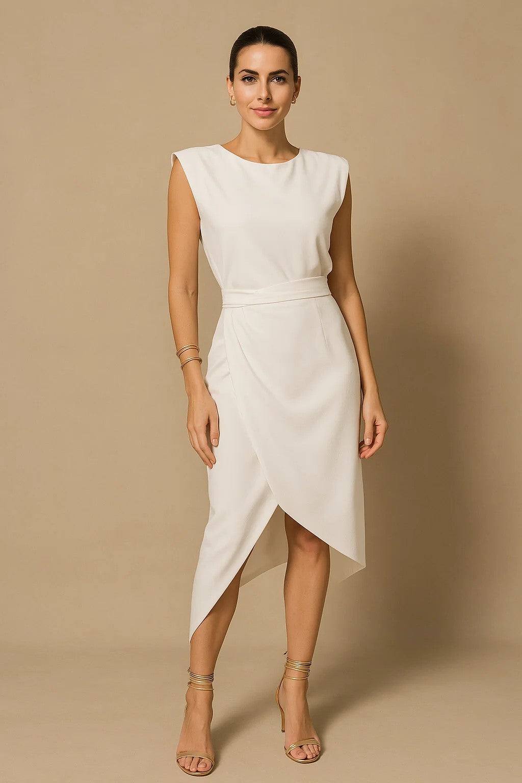 HendrixMode™ Lysandre | Elegante Rugloze Jurk