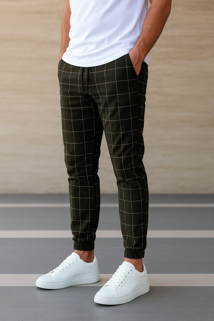 HendrixMode™ Celino | Heren Joggingbroek met Ruitpatroon