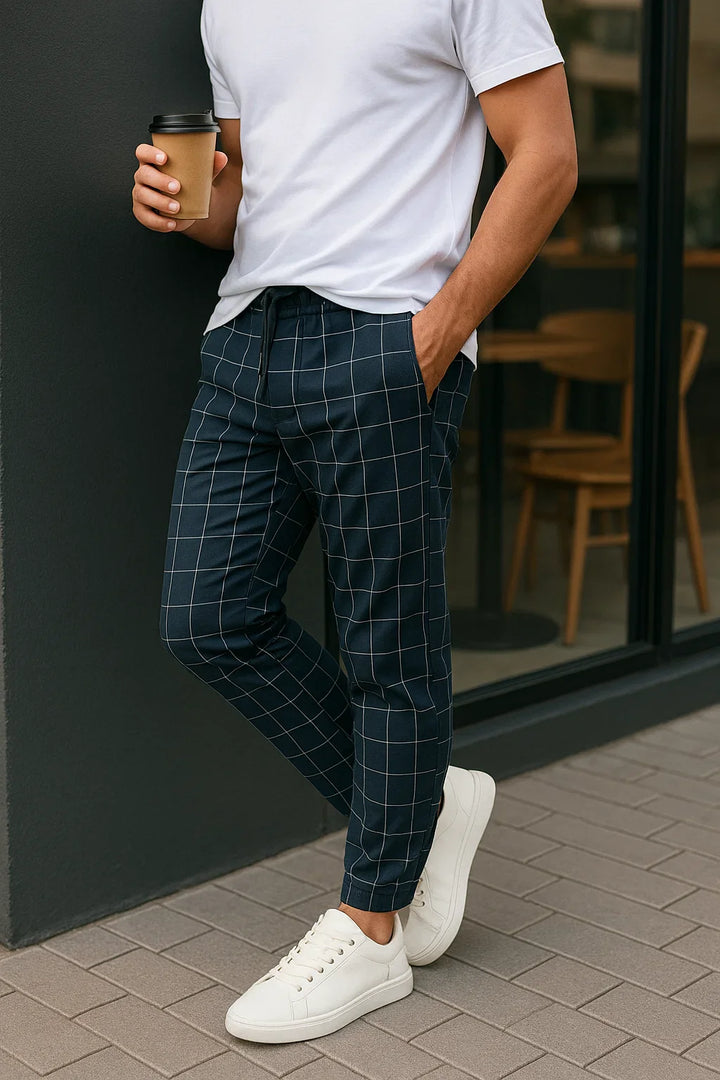 HendrixMode™ Celino | Heren Joggingbroek met Ruitpatroon