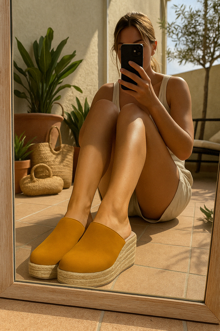 HendrixMode™ Sofis | Espadrille Sleehak Sandalen
