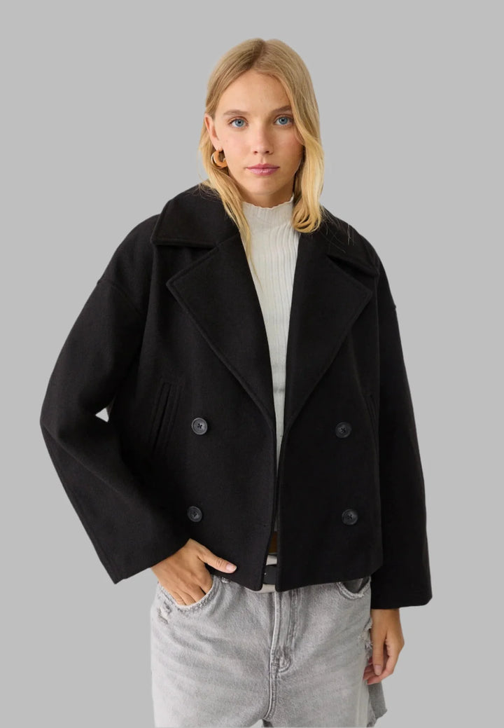 HendrixMode™ Emma | Stijlvolle double-breasted jas