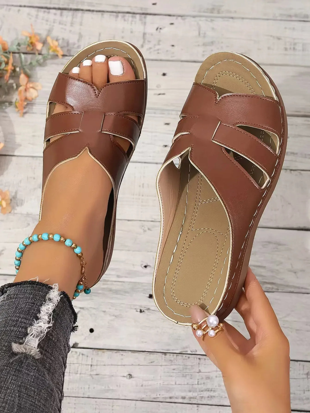 HendrixMode™ Karen | Orthopedische Sandalen Met Open Teen