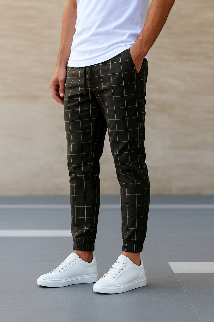 HendrixMode™ Celino | Heren Joggingbroek met Ruitpatroon