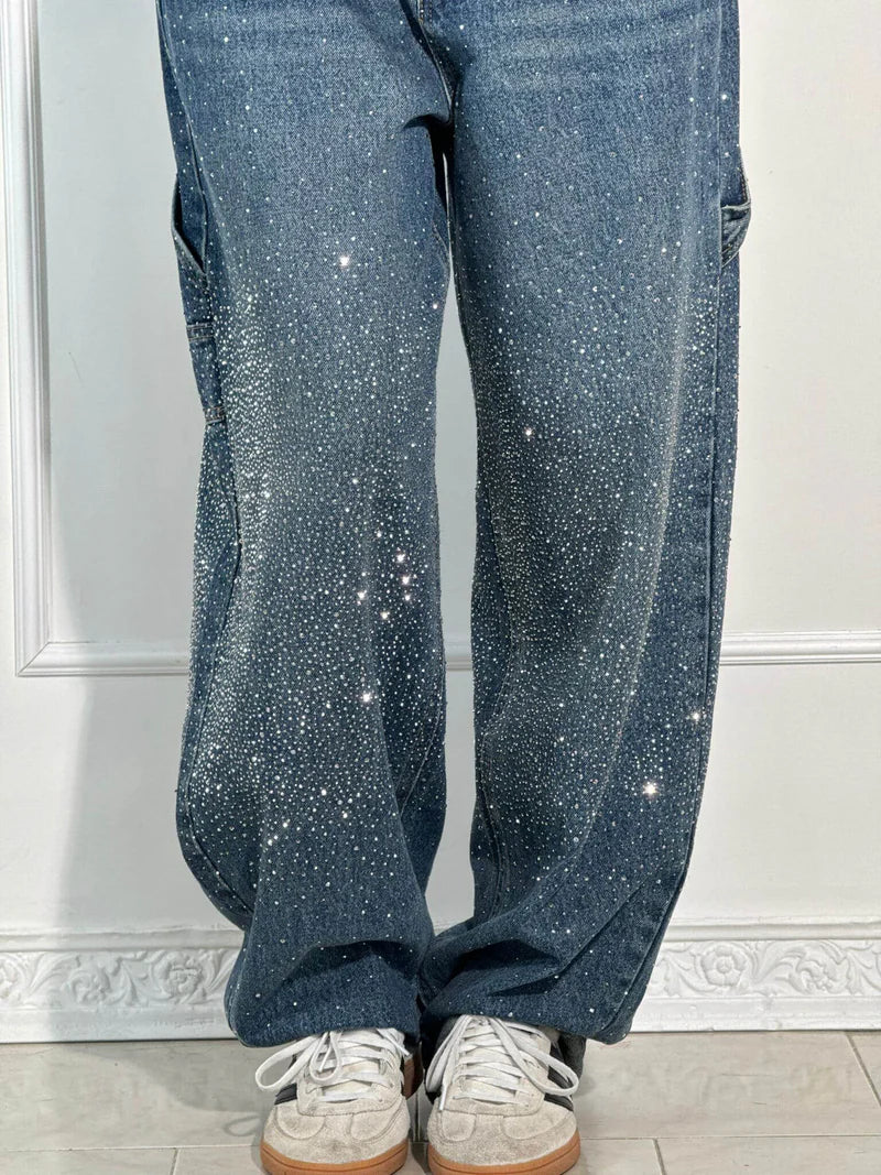 HendrixMode™ Calypso | Hoge Taille Wijde Pantalons met Knopzakken