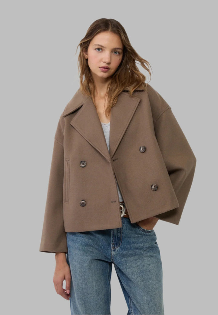HendrixMode™ Emma | Stijlvolle double-breasted jas
