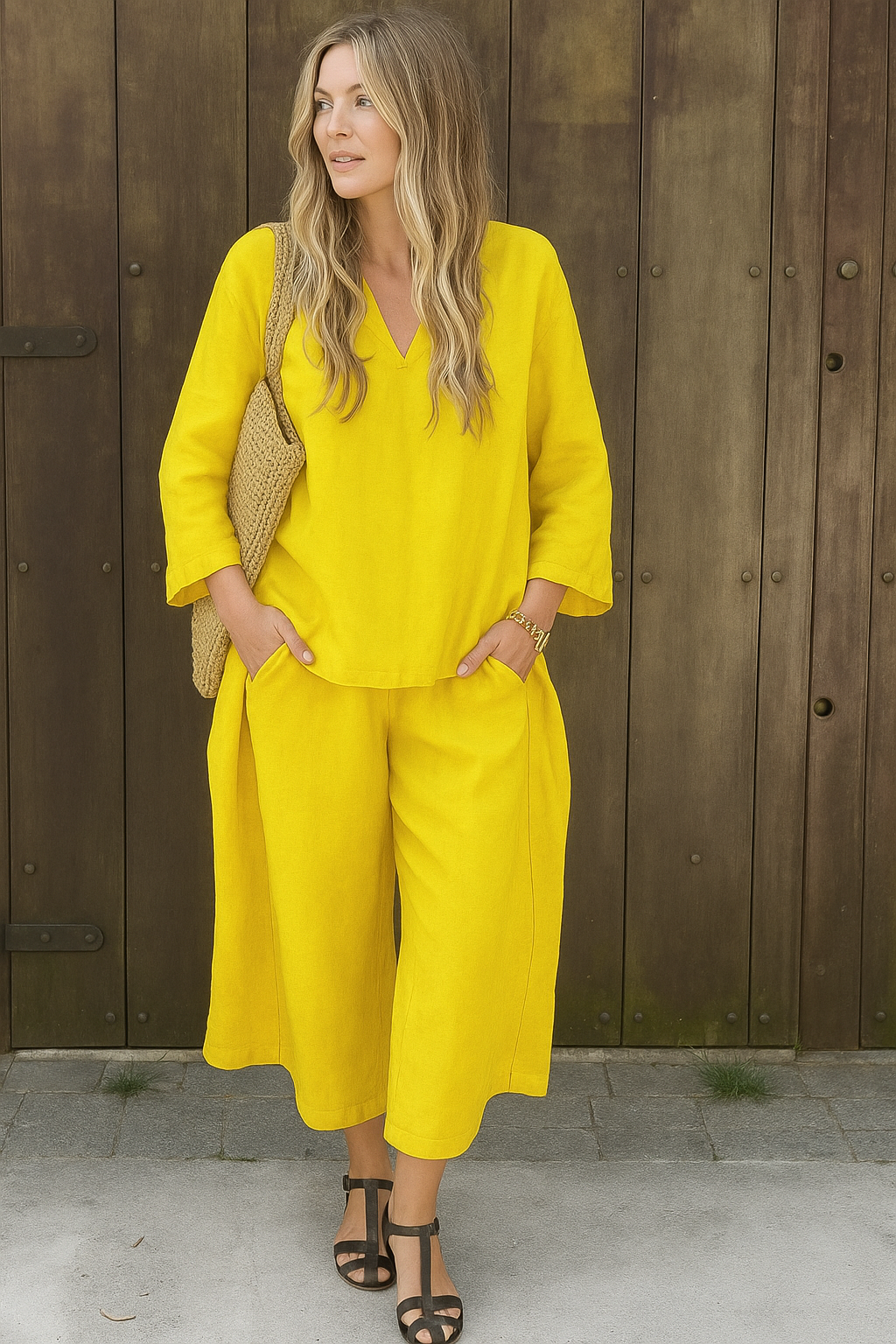 HendrixMode™ Elena | Stijlvolle Twee-Delige Set met Moeiteloze Elegantie en Tijdloze Look