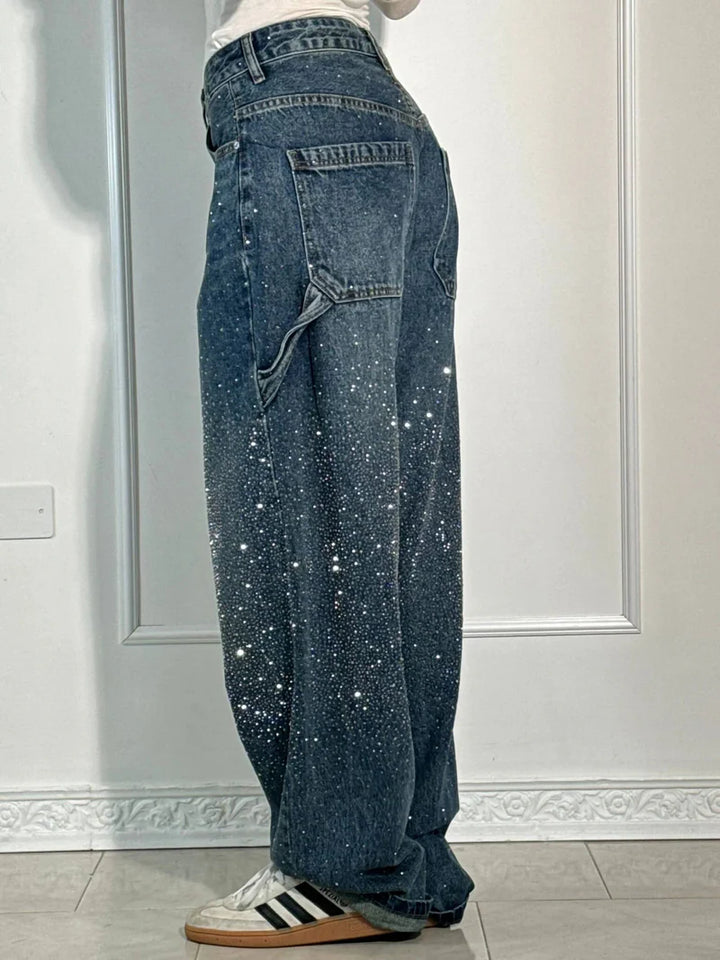 HendrixMode™ Calypso | Hoge Taille Wijde Pantalons met Knopzakken