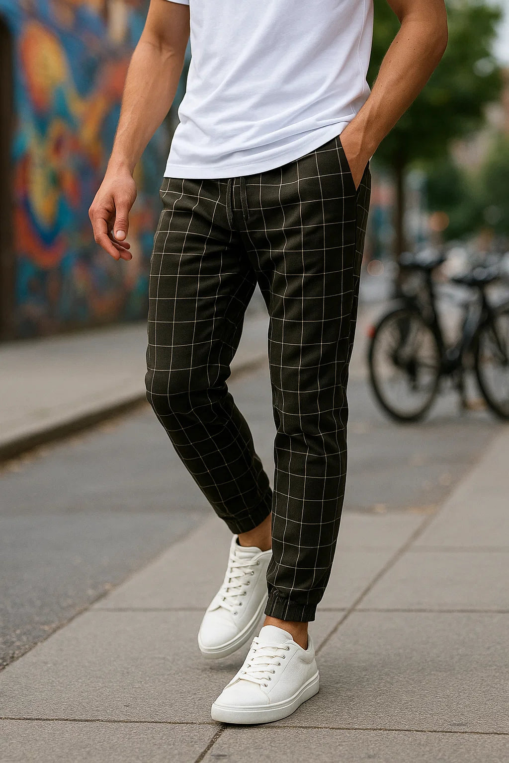 HendrixMode™ Celso | Comfortabele Joggingbroek met Ruitpatroon voor Heren