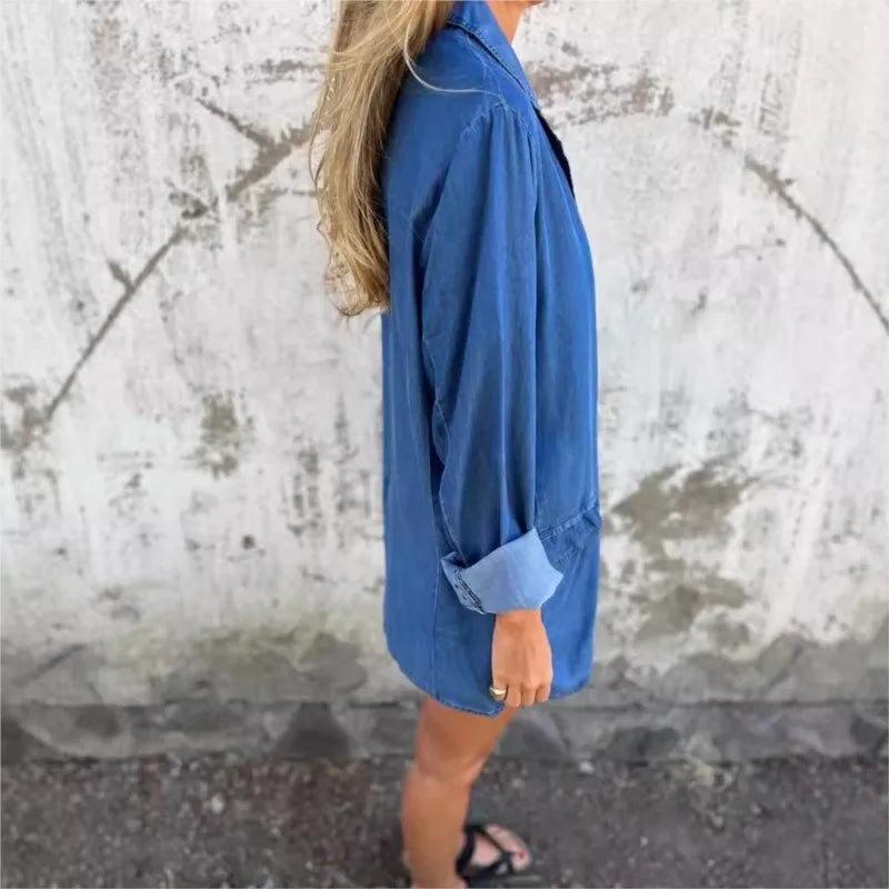 HendrixMode™ Mireia | Een Casual Blazer van Denim