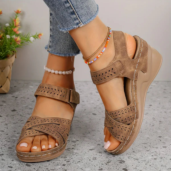 HendrixMode™ Malaga | Comfortabele Sandalen met Hakken