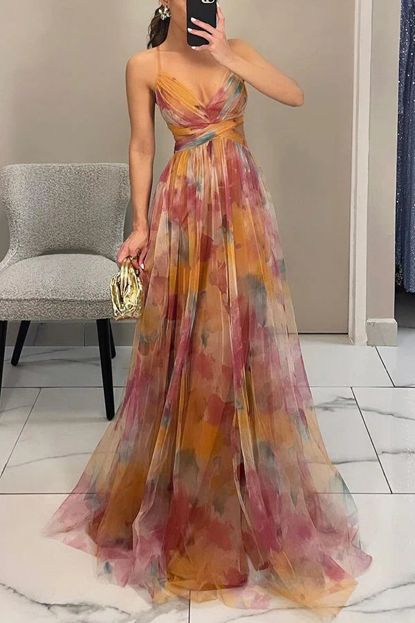 HendrixMode™ Vaelia | Elegante Maxi-jurk met Bloemenprint