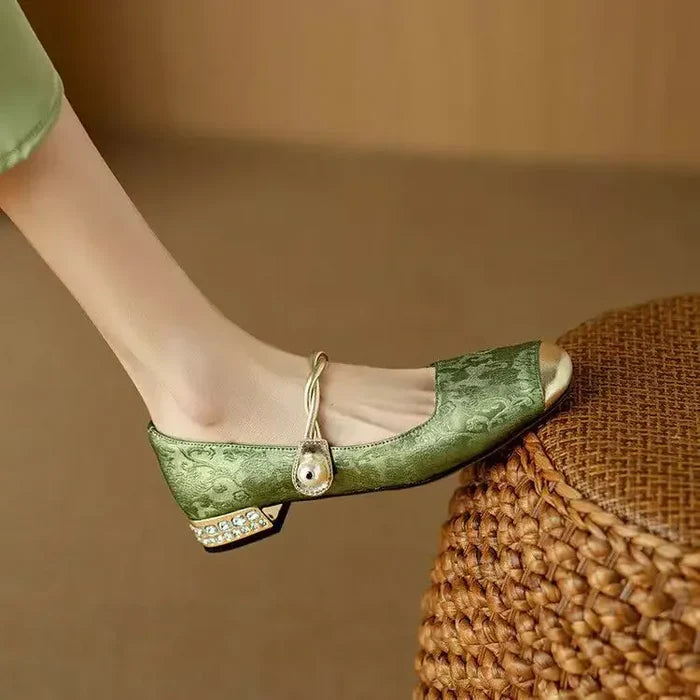 HendrixMode™ Melisa | Stijlvolle Sandalen met Borduursel en Verstelbare Sluiting