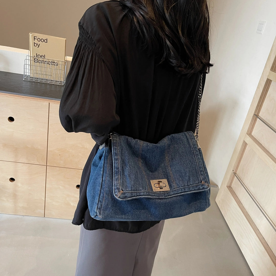 HendrixMode™ Elaya | Denim Schoudertas