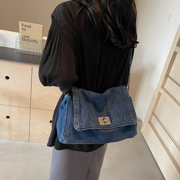 HendrixMode™ Elaya | Denim Schoudertas