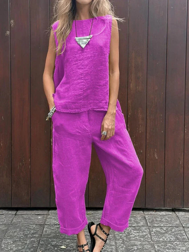 HendrixMode™ Sabrina | Zomerse Tweedelige Set – Licht, Comfortabel en Stijlvol voor Elke Dag