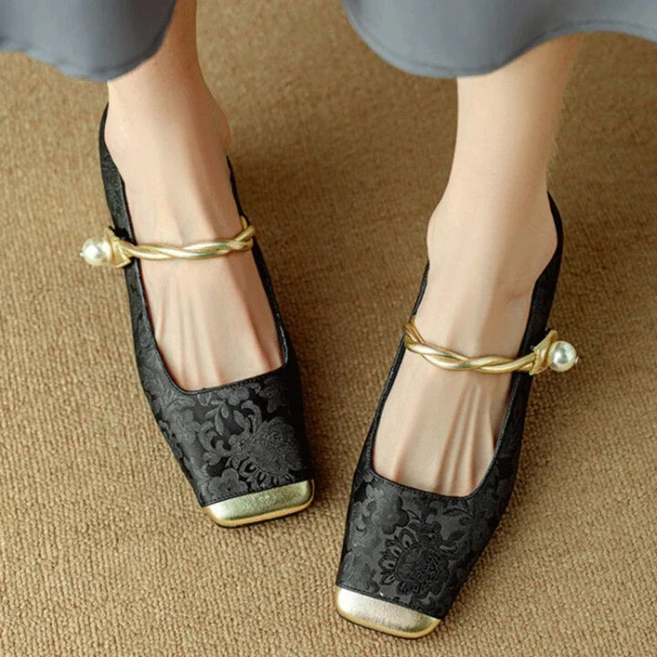 HendrixMode™ Melisa | Stijlvolle Sandalen met Borduursel en Verstelbare Sluiting