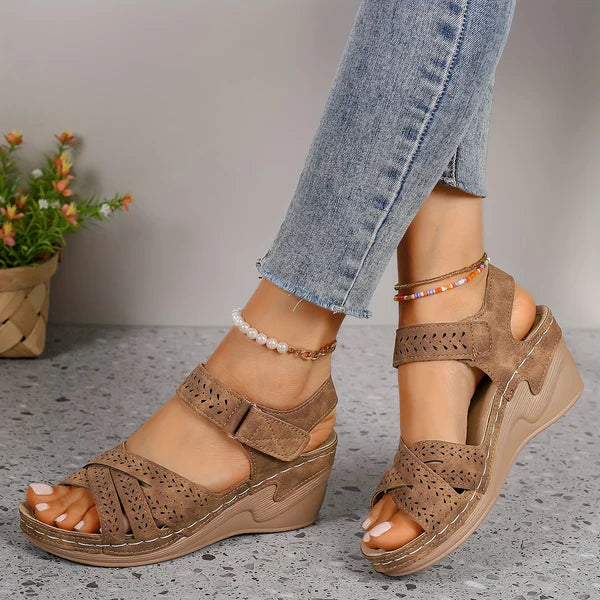 HendrixMode™ Malaga | Comfortabele Sandalen met Hakken