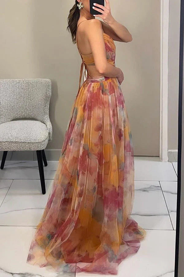 HendrixMode™ Vaelia | Elegante Maxi-jurk met Bloemenprint