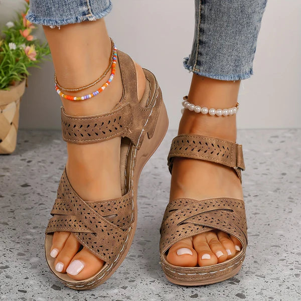 HendrixMode™ Malaga | Comfortabele Sandalen met Hakken