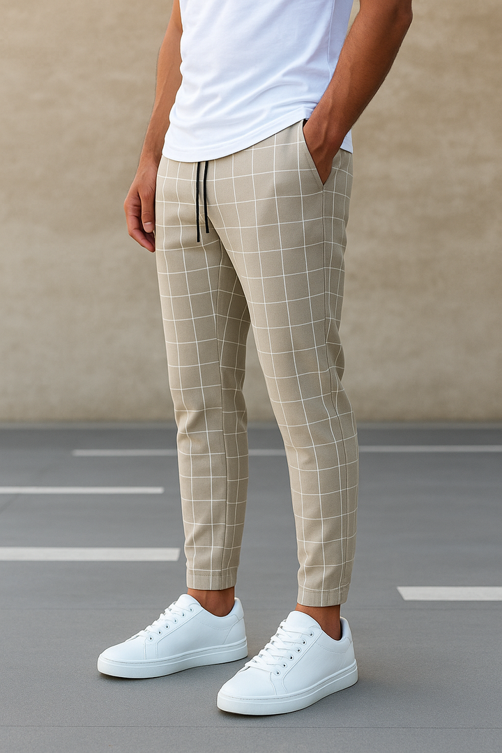 HendrixMode™ Celino | Heren Joggingbroek met Ruitpatroon