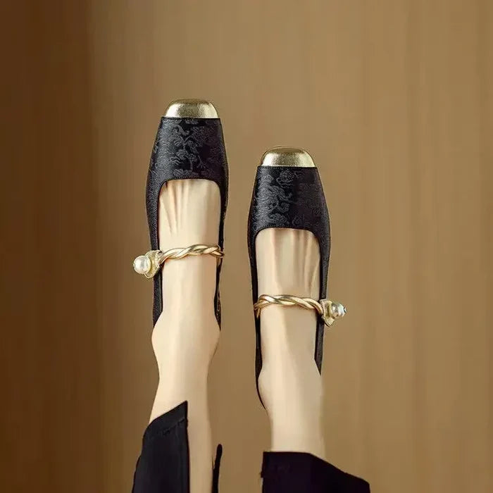 HendrixMode™ Melisa | Stijlvolle Sandalen met Borduursel en Verstelbare Sluiting