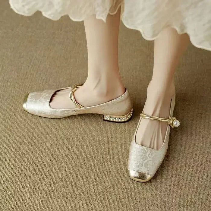 HendrixMode™ Melisa | Stijlvolle Sandalen met Borduursel en Verstelbare Sluiting