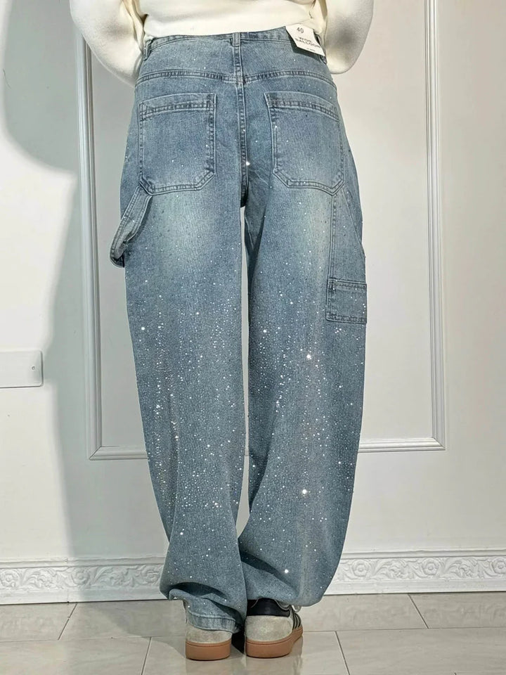 HendrixMode™ Calypso | Hoge Taille Wijde Pantalons met Knopzakken