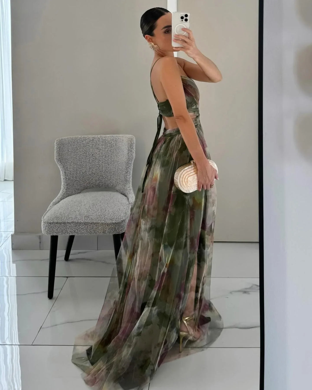 HendrixMode™ Vaelia | Elegante Maxi-jurk met Bloemenprint