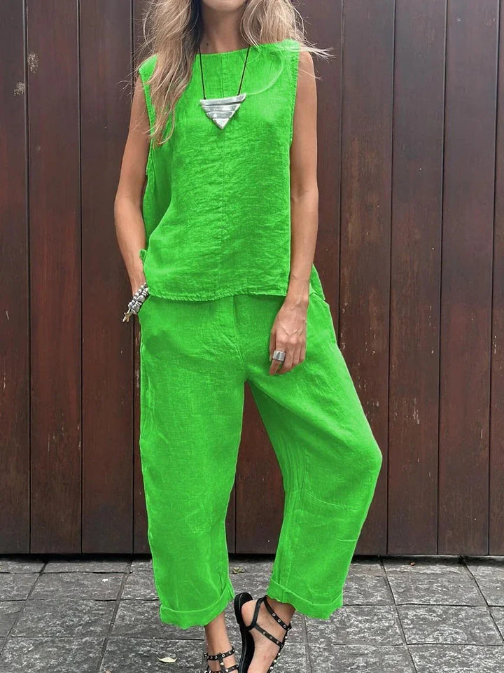 HendrixMode™ Sabrina | Zomerse Tweedelige Set – Licht, Comfortabel en Stijlvol voor Elke Dag