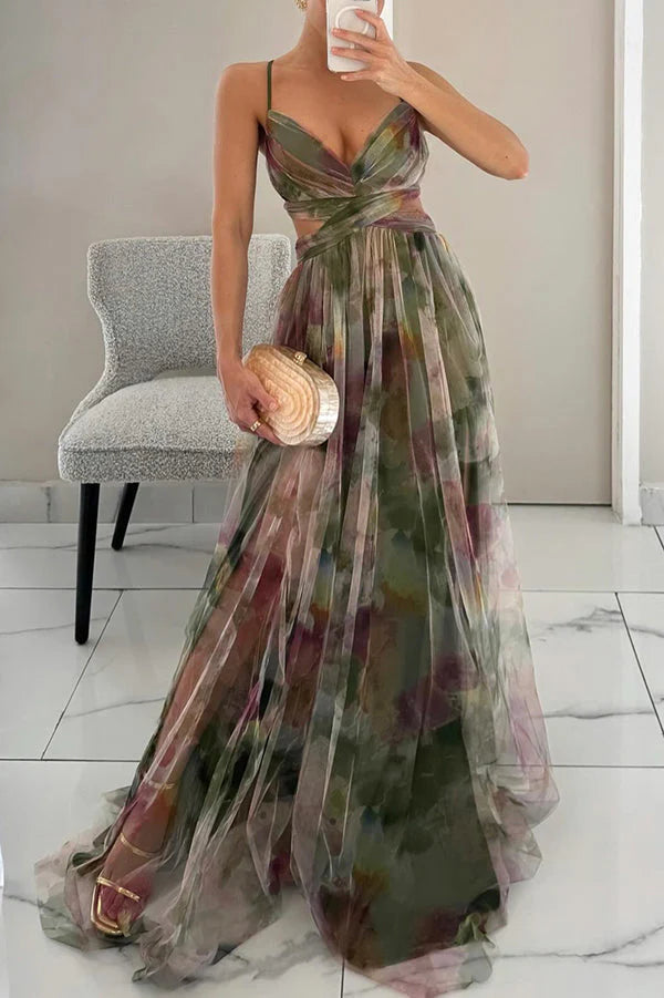 HendrixMode™ Vaelia | Elegante Maxi-jurk met Bloemenprint