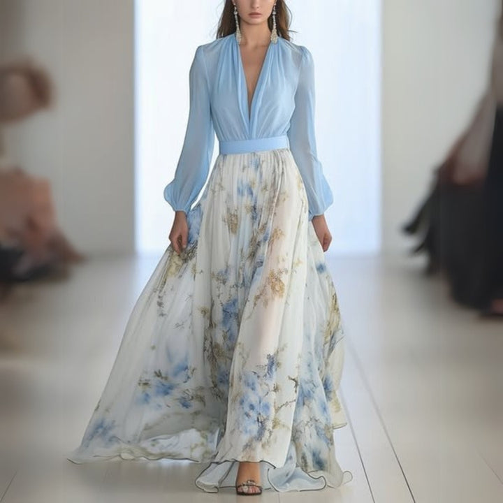 HendrixMode™ Dolores | Lange Jurk met Bloemenprint