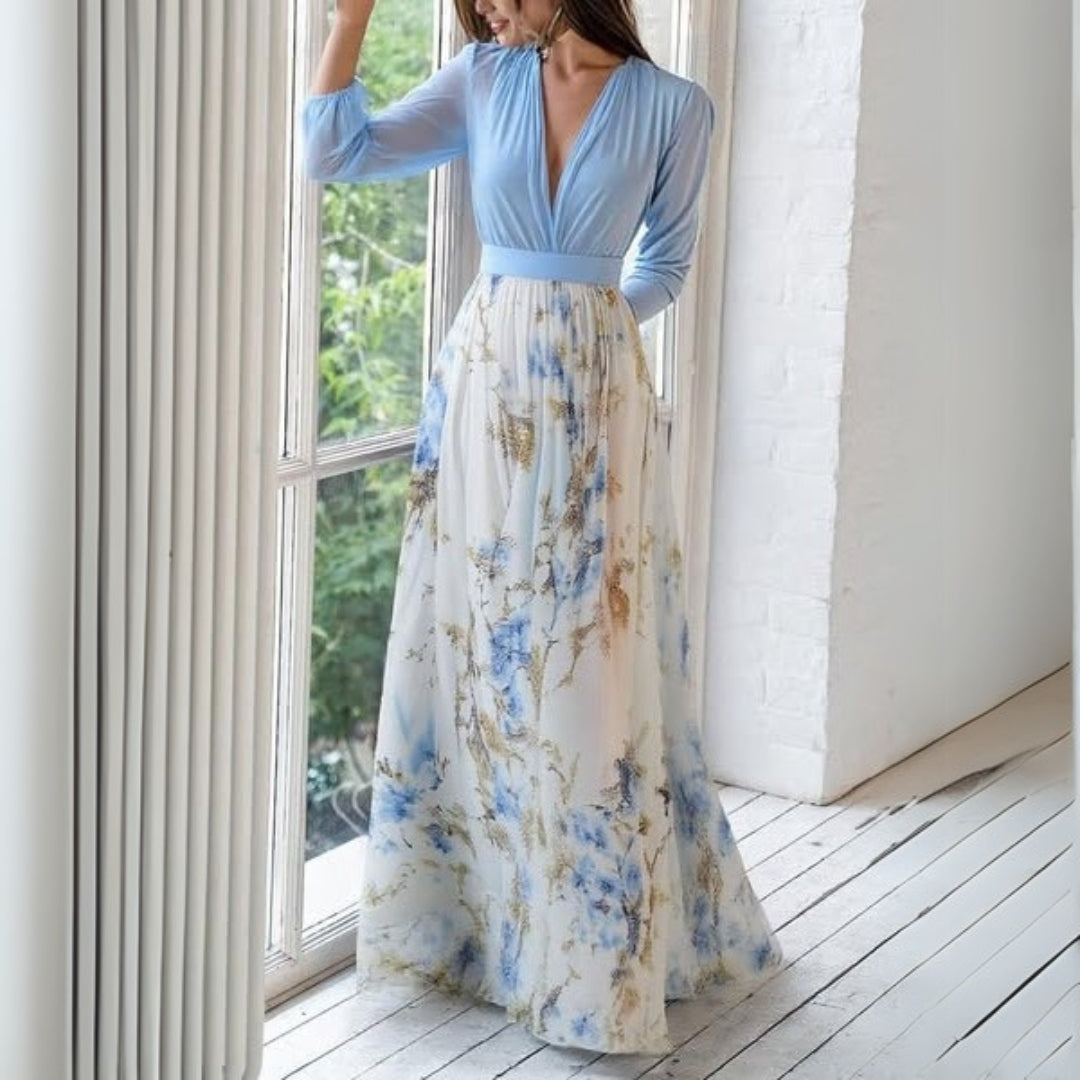 HendrixMode™ Dolores | Lange Jurk met Bloemenprint