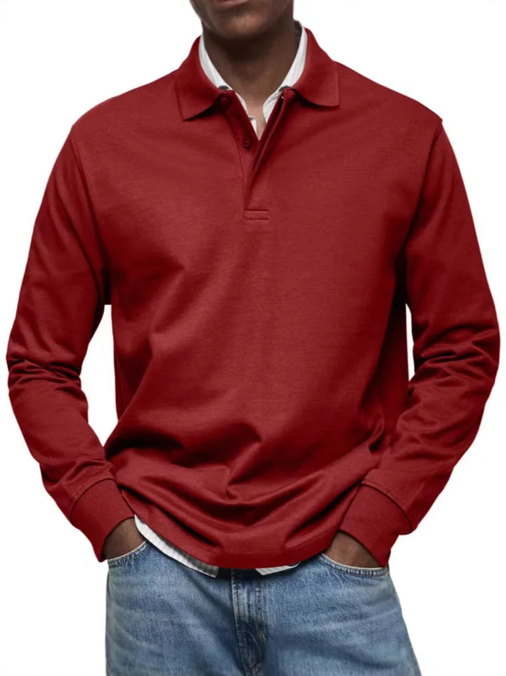 HendrixMode™ Ben | Casual Poloshirt met Lange Mouwen