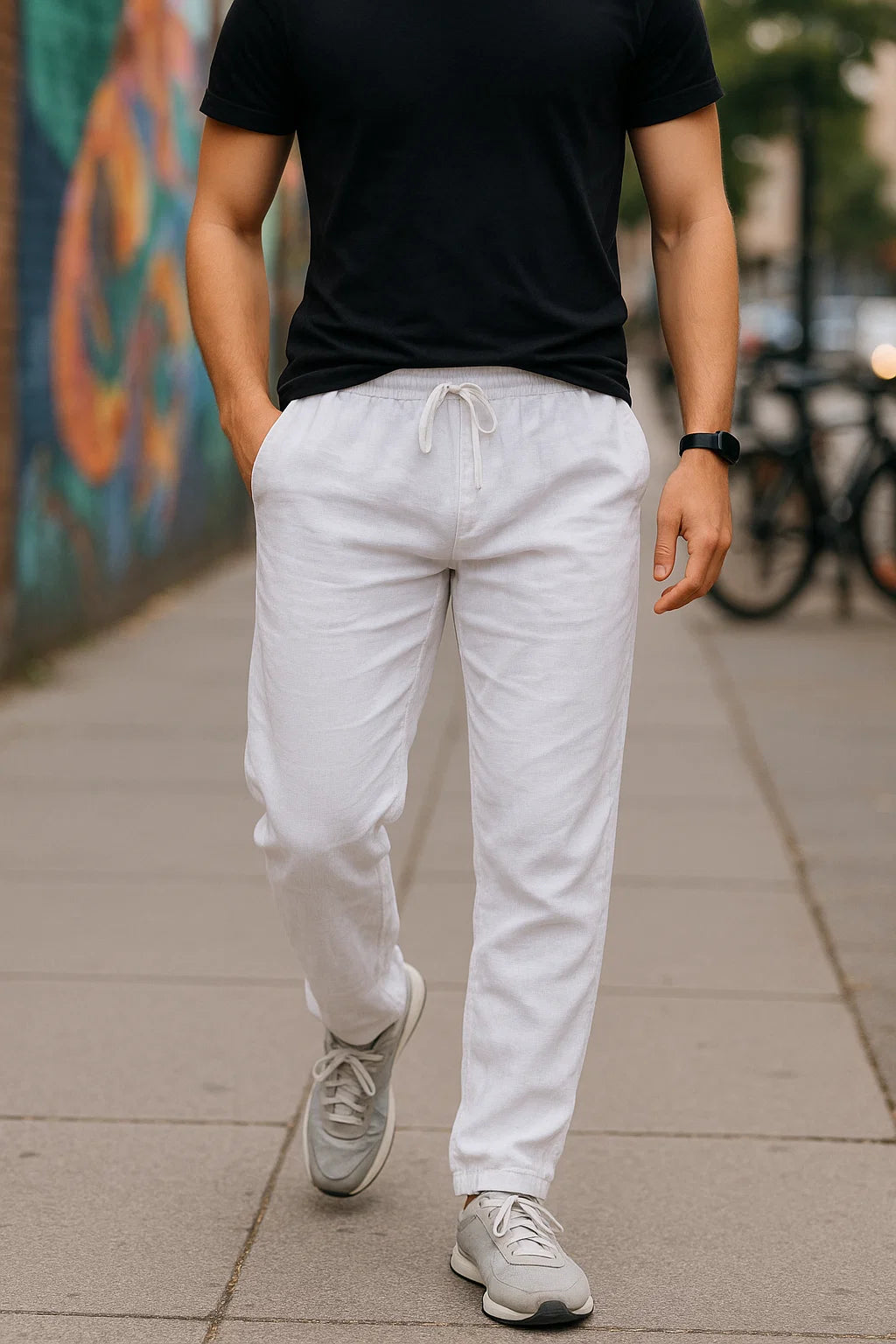 HendrixMode™ Lino | Linnen Broek met Stijl – Voor Mannen die Gaan voor Licht en Comfort