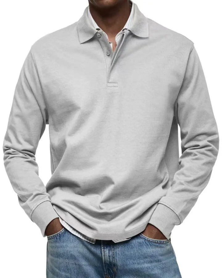 HendrixMode™ Ben | Casual Poloshirt met Lange Mouwen